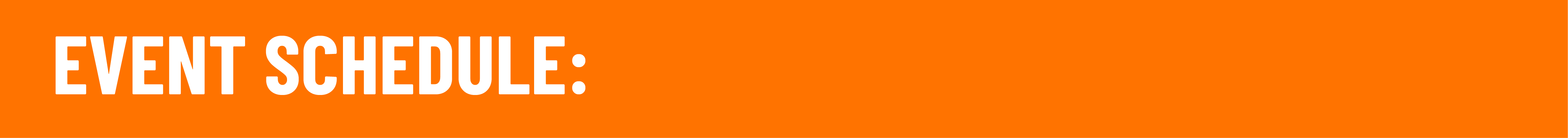 Event schedule banner